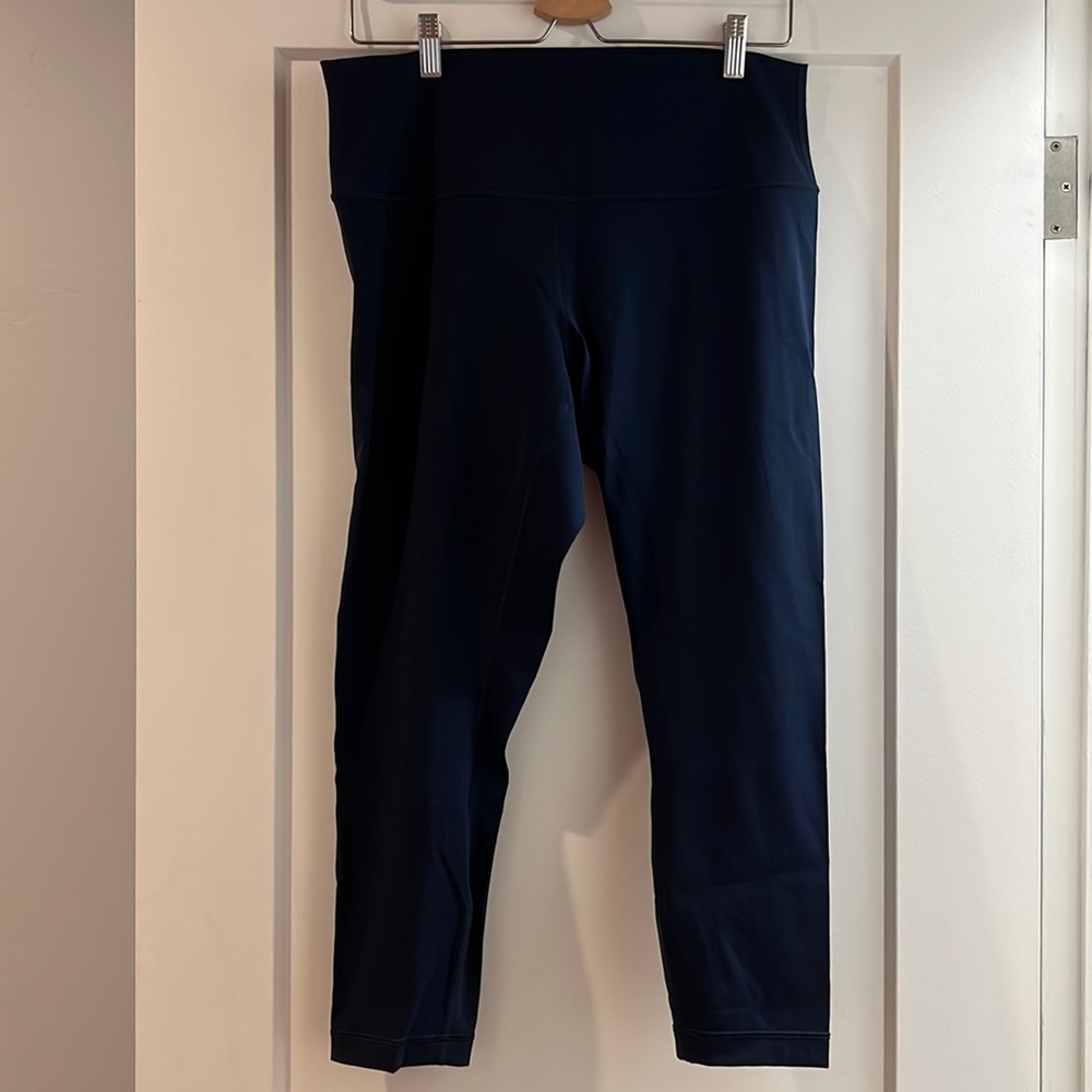 Size 12 Navy Cropped Lululemon Leggings